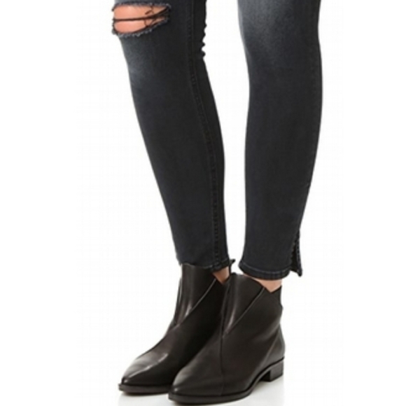 Women's Coclico Black leather Arne booties sz 40 - Picture 2 of 9